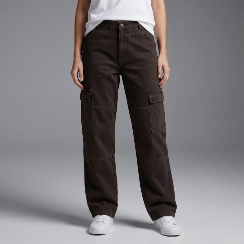 Maggie Cotton High Rise Relaxed Cargo Pants – Utility Everyday Wear