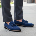 Nicholas Suede Tassel Loafers – Cushioned Sole Classic Casual Dress Shoes