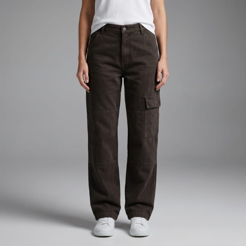 Maggie Cotton High Rise Relaxed Cargo Pants – Utility Everyday Wear