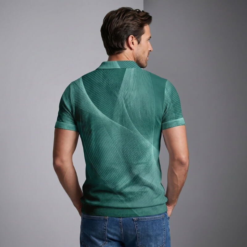 Connor Waffle Knit Polo Shirt – Classic Fit Smart Casual Everyday Top