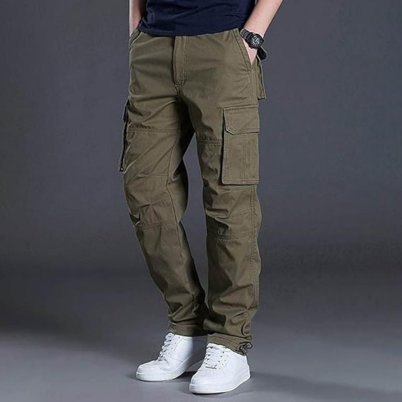 Romeo Straight Fit Multi Pocket Cargo Pants – Utility Everyday Trousers