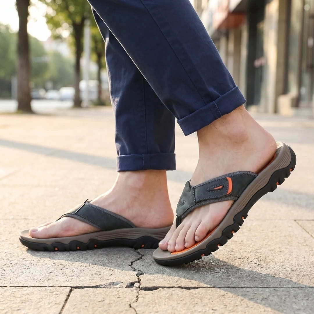 Lucien Soft Leather Comfort Sandals – Flexible Everyday Summer Footwear