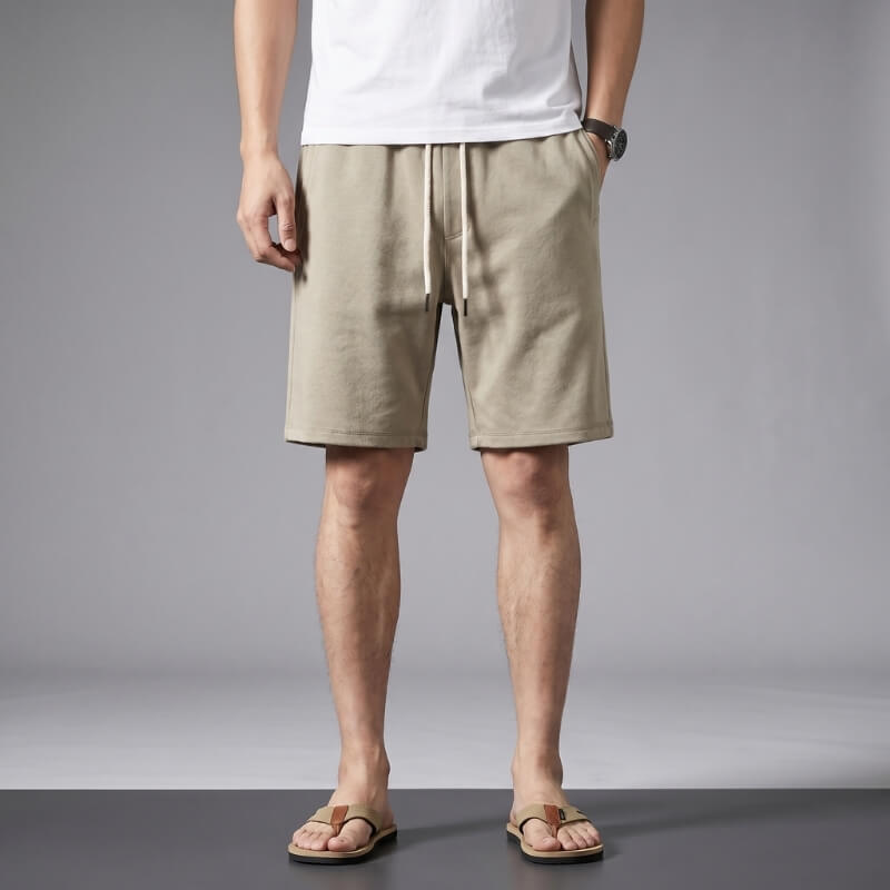 Roderick Knit Blend Shorts – Drawstring Waist Relaxed Fit Breathable Casual Summer Trousers