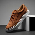 Brittany Suede Leather Platform Lace-Up Sneakers – Wingtip Detail Casual Shoes