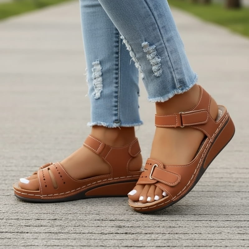 Angela Arch Support Comfort Cushioned Sandals – Everyday Walking Summer Footwear