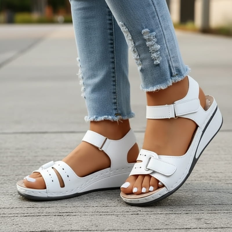 Angela Arch Support Comfort Cushioned Sandals – Everyday Walking Summer Footwear