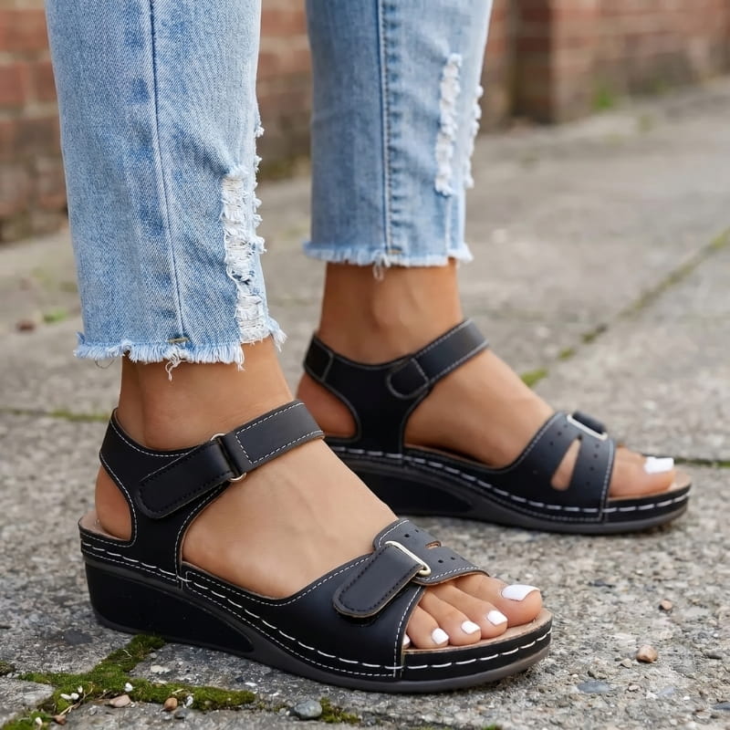 Angela Arch Support Comfort Cushioned Sandals – Everyday Walking Summer Footwear