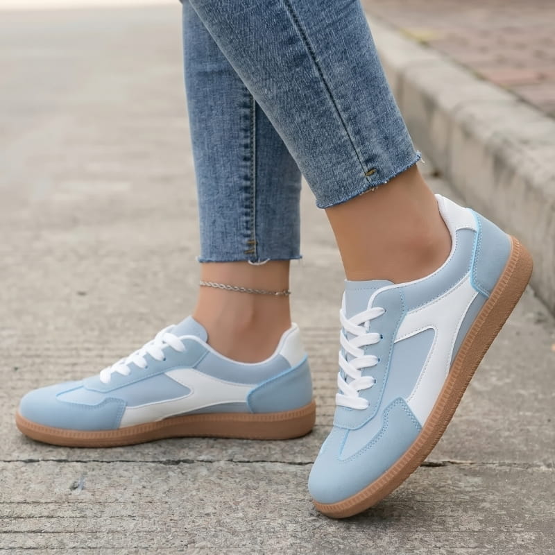 Carmina Soft Knit Lace-Up Walking Sneakers – Lightweight Everyday Casual Shoes