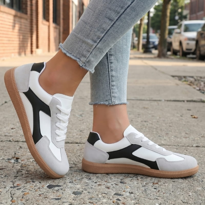 Carmina Soft Knit Lace-Up Walking Sneakers – Lightweight Everyday Casual Shoes