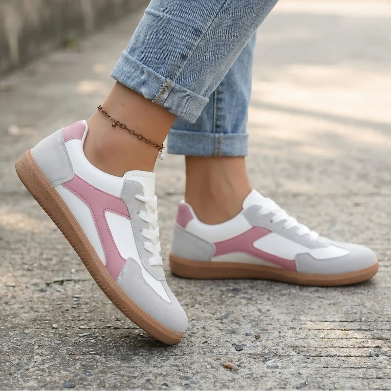 Carmina Soft Knit Lace-Up Walking Sneakers – Lightweight Everyday Casual Shoes