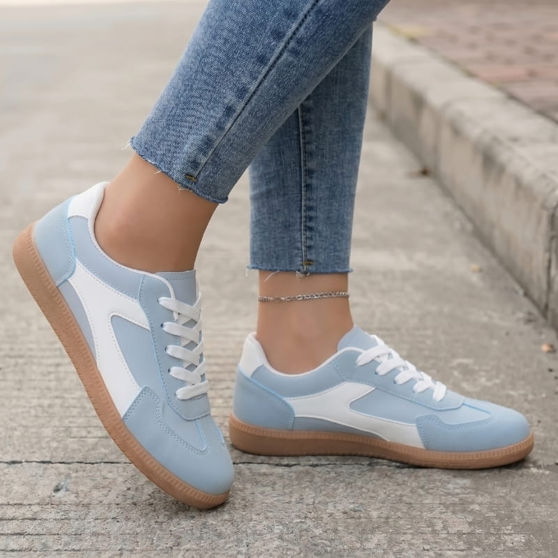Carmina Soft Knit Lace-Up Walking Sneakers – Lightweight Everyday Casual Shoes