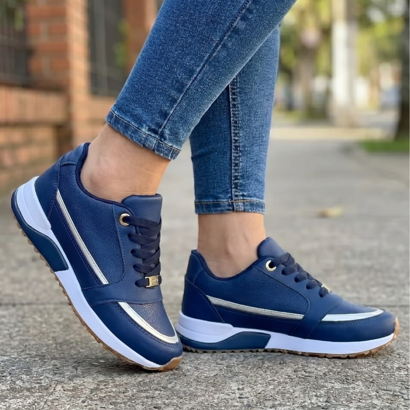 Elain Lightweight Lace Up Casual Sneakers – Breathable Mesh Everyday Walking Shoes