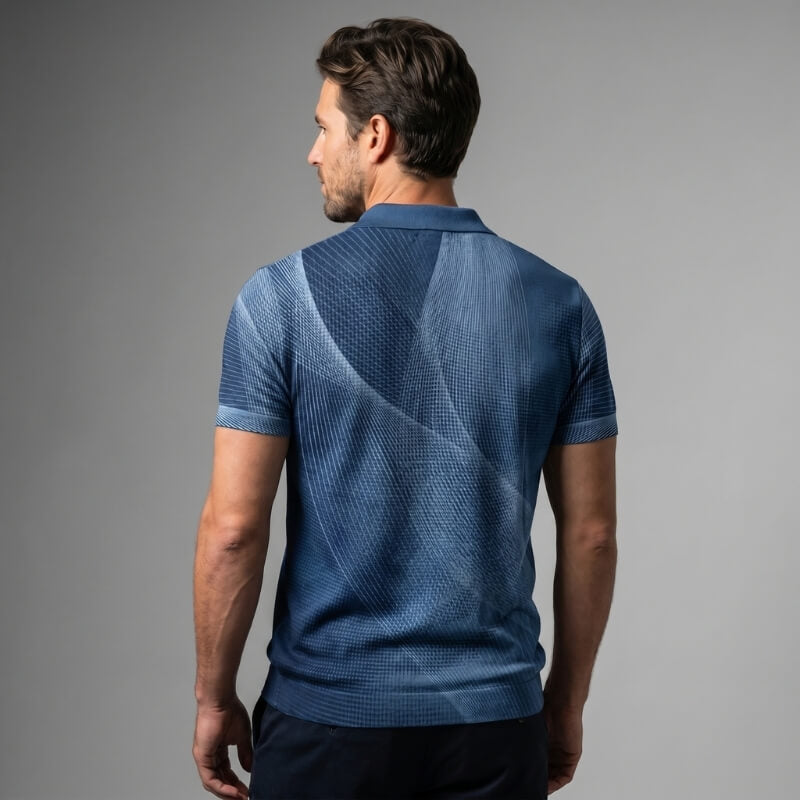 Connor Waffle Knit Polo Shirt – Classic Fit Smart Casual Everyday Top