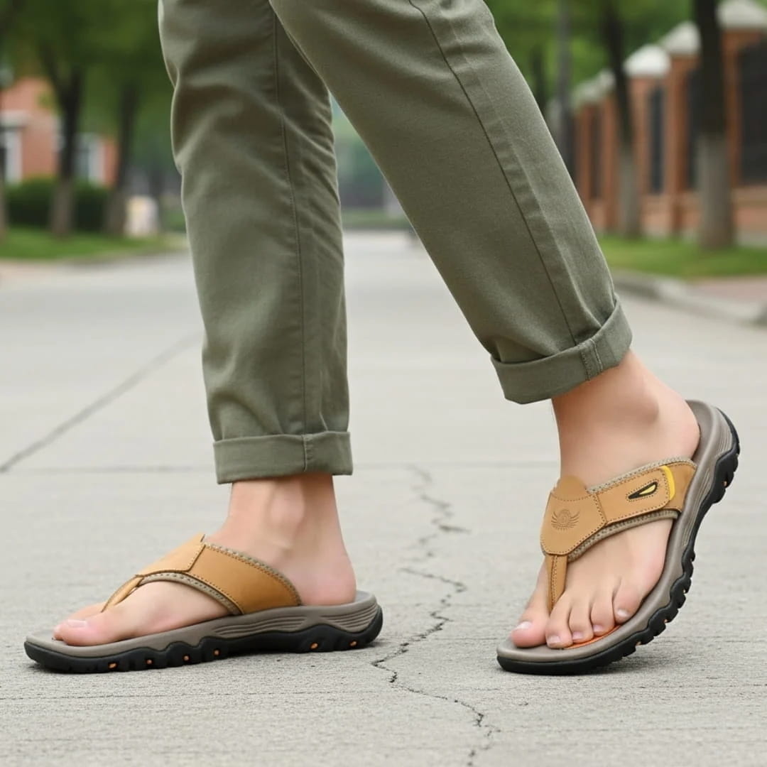 Lucien Soft Leather Comfort Sandals – Flexible Everyday Summer Footwear