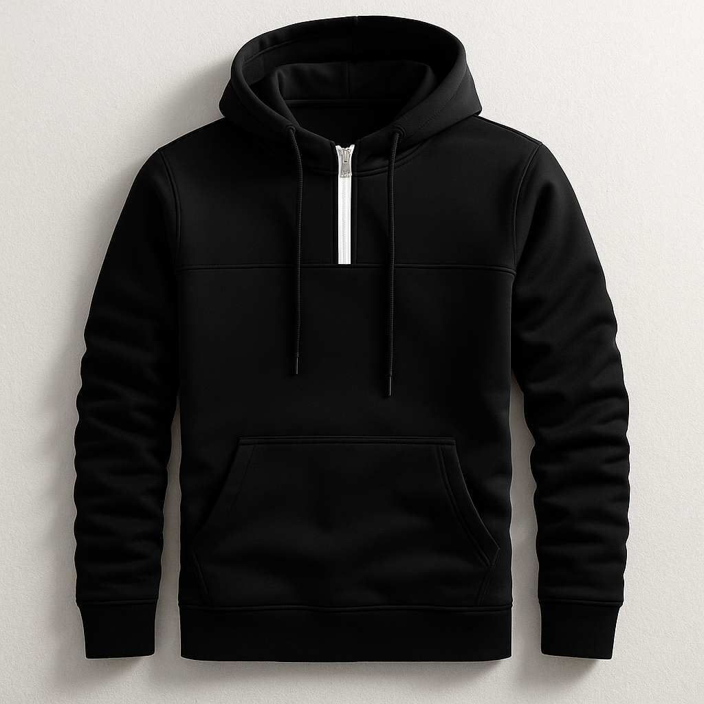 Elmer Men's Tailored Fit Half-Zip Fleece Hoodie