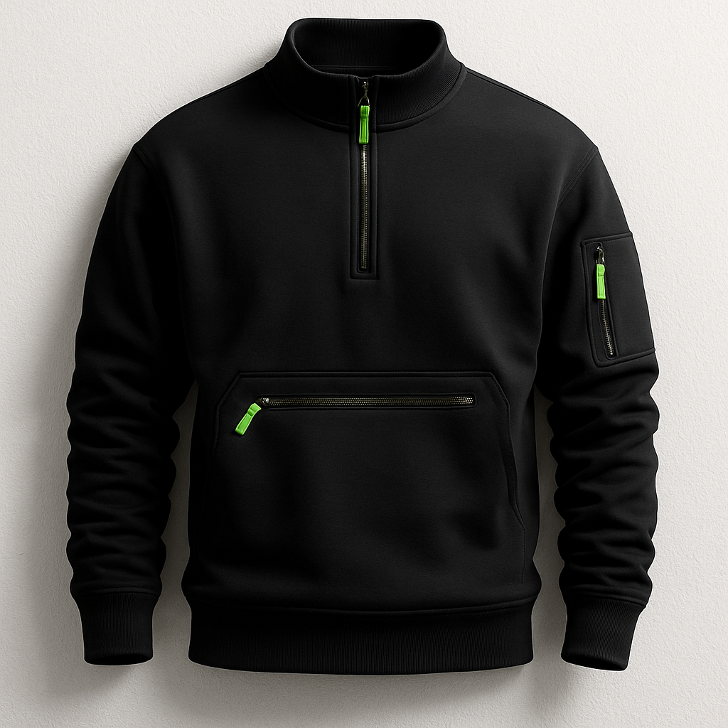 Daniel Men's Performance Knit Fleece Pullover with Utility Pocket