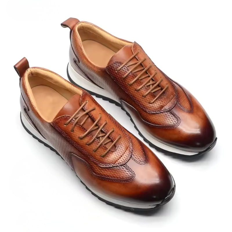 Luciano Leather Oxford Casual Dress Shoes – Flexible Everyday Comfort
