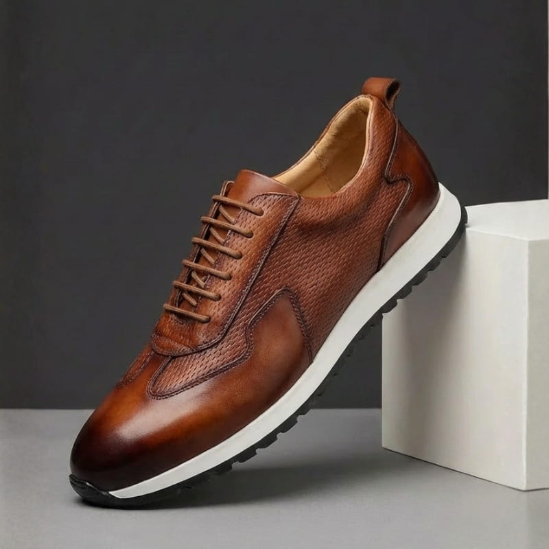 Luciano Leather Oxford Casual Dress Shoes – Flexible Everyday Comfort