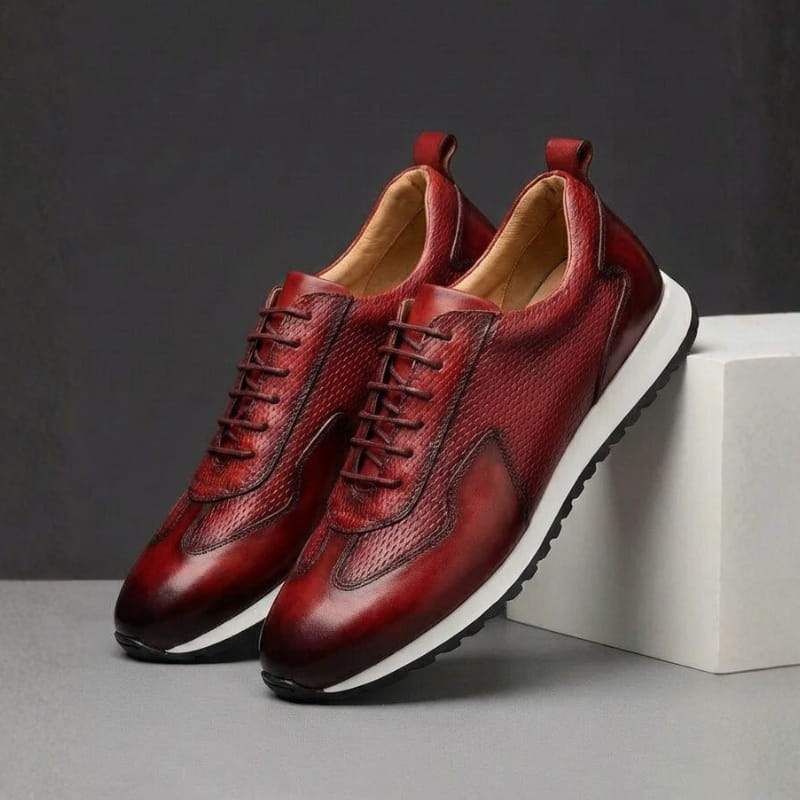 Luciano Leather Oxford Casual Dress Shoes – Flexible Everyday Comfort