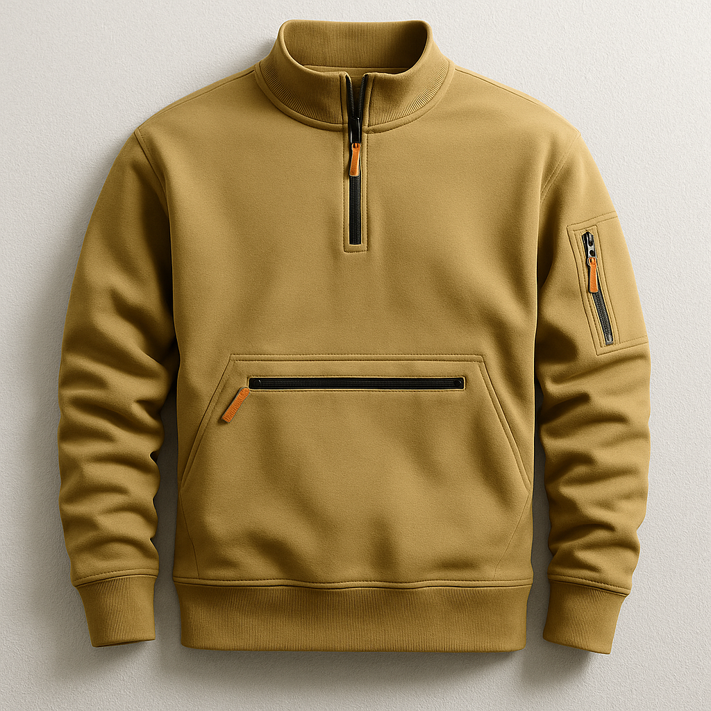 Daniel Men's Performance Knit Fleece Pullover with Utility Pocket