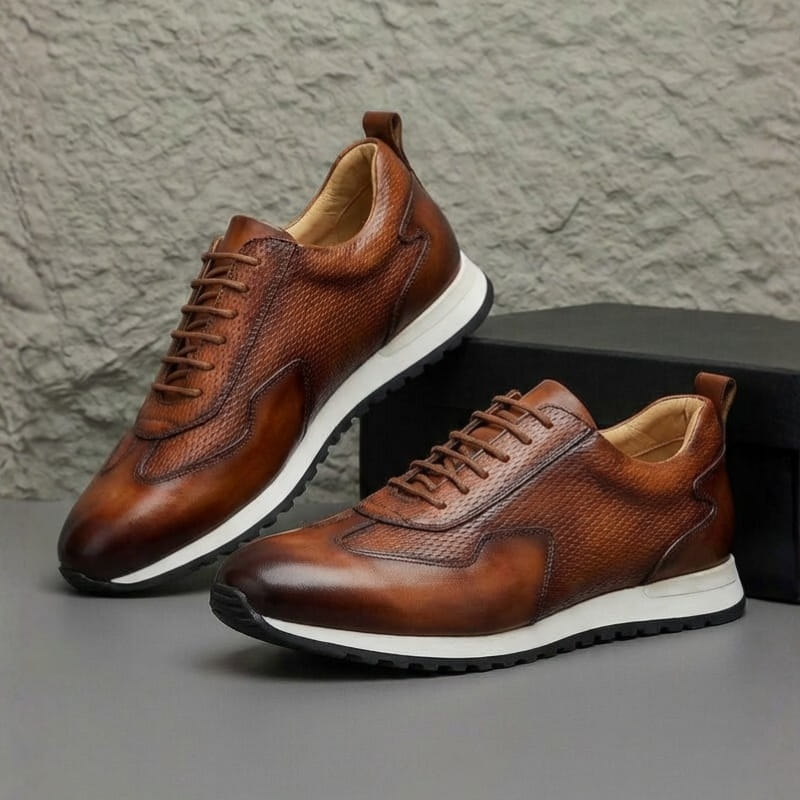 Luciano Leather Oxford Casual Dress Shoes – Flexible Everyday Comfort