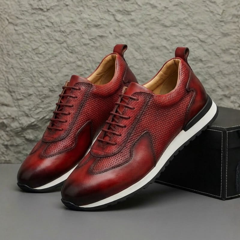 Luciano Leather Oxford Casual Dress Shoes – Flexible Everyday Comfort