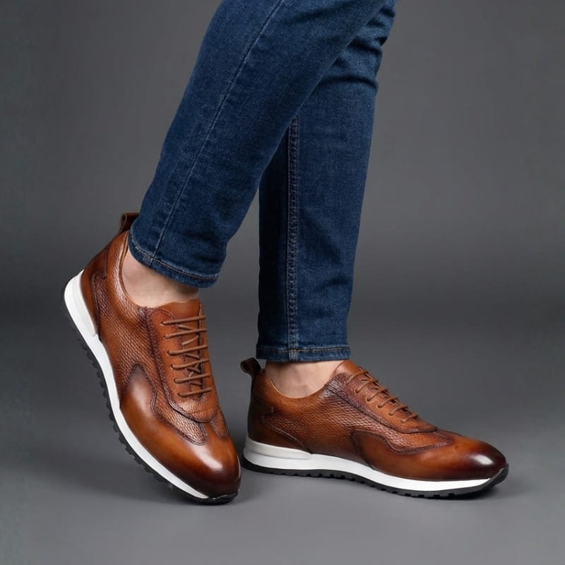 Luciano Leather Oxford Casual Dress Shoes – Flexible Everyday Comfort