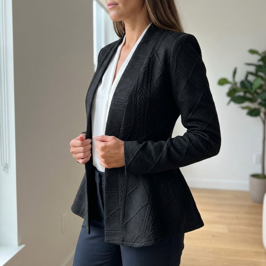 Ananya Women's Jacket – Tailored Peplum Design