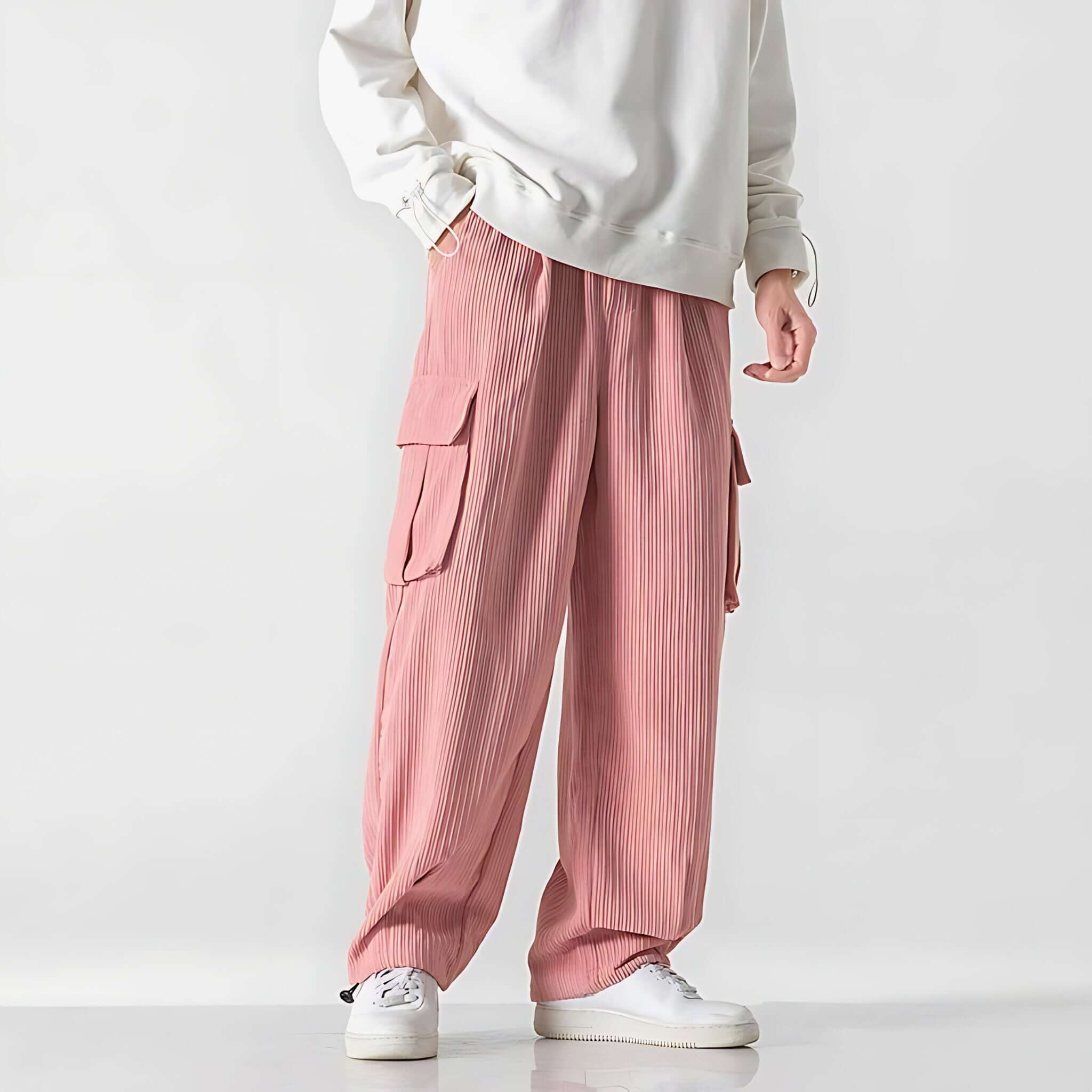 Eliot Wide-Wale Corduroy Cargo Pants – Straight-Leg Cotton with Adjustable Drawcord Waist