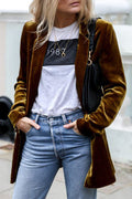 Celly Velvet Blazer – Luxurious Textured Statement Streetwear