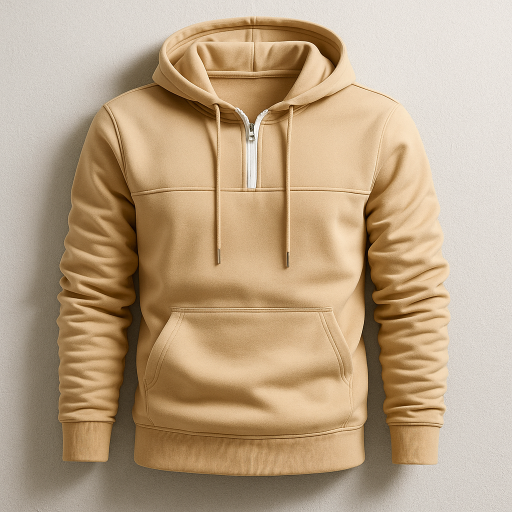 Elmer Men's Tailored Fit Half-Zip Fleece Hoodie