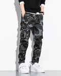 Griffin Men's Camo Cargo Pants – Tactical Trousers with Adjustable Waist and Utility Pockets