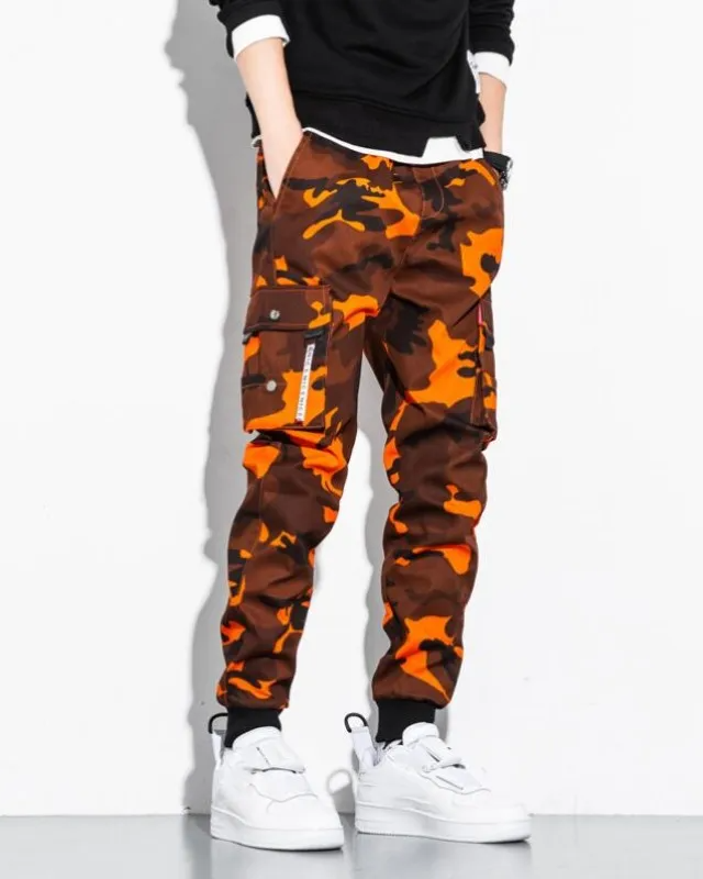 Griffin Men's Camo Cargo Pants – Tactical Trousers with Adjustable Waist and Utility Pockets