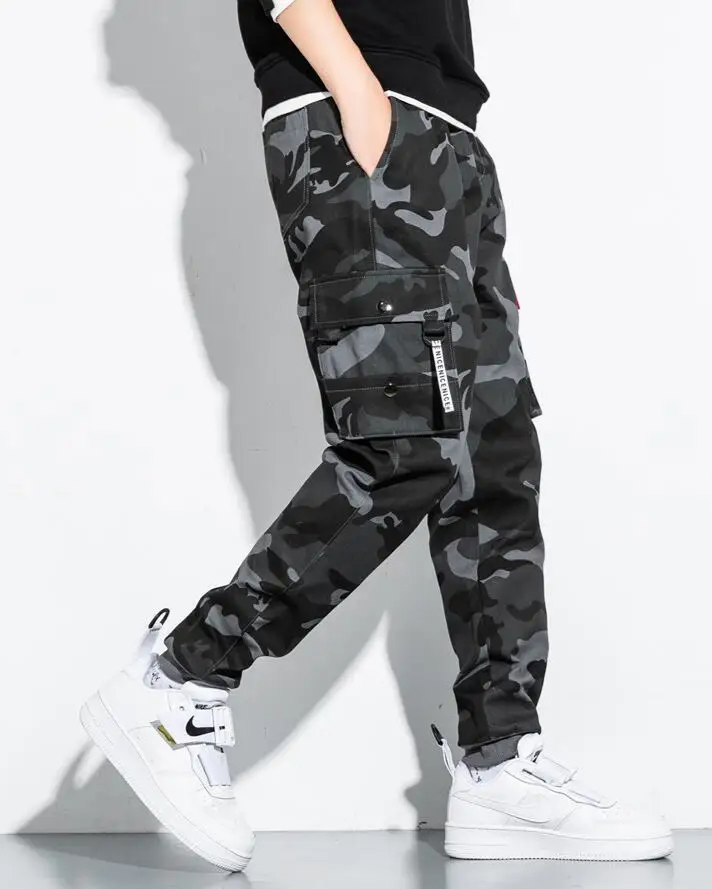 Griffin Men's Camo Cargo Pants – Tactical Trousers with Adjustable Waist and Utility Pockets