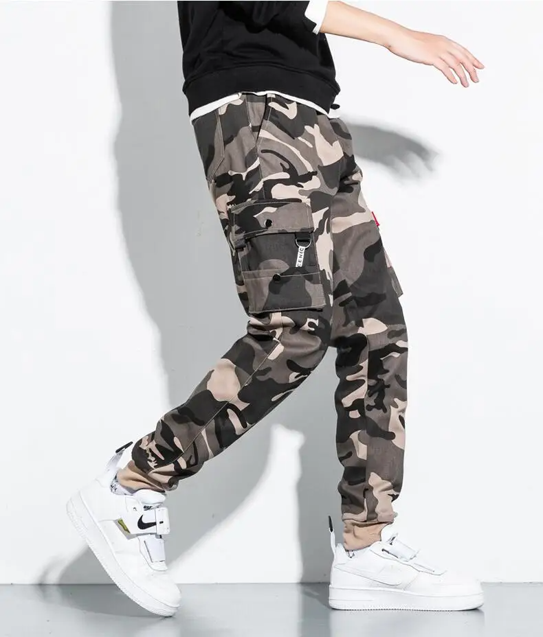 Griffin Men's Camo Cargo Pants – Tactical Trousers with Adjustable Waist and Utility Pockets