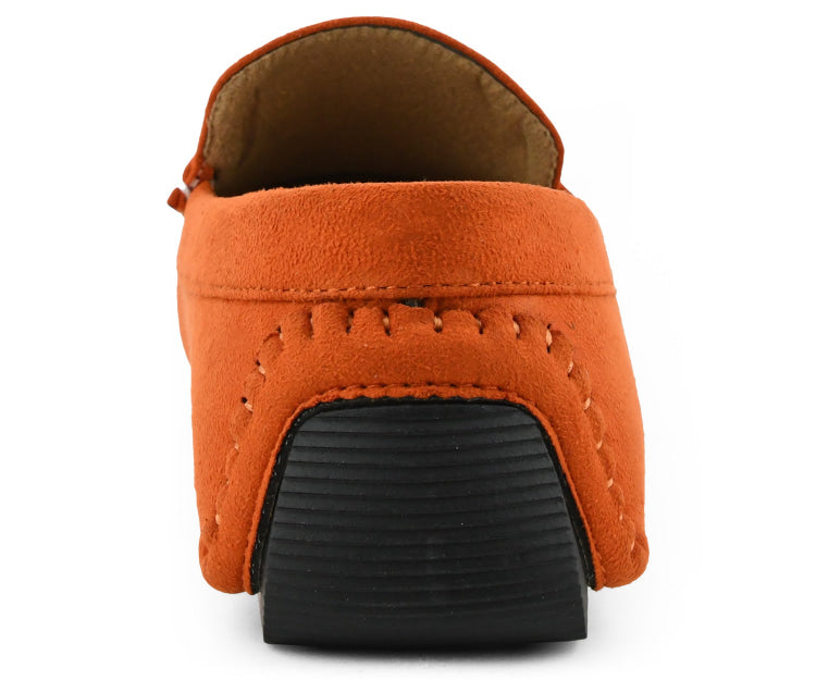 Jaycee Casual Suede Loafers – Metal Bit Slip On Driving Shoes
