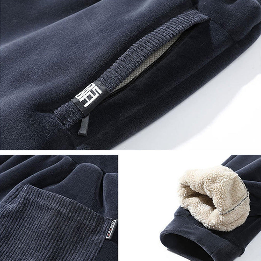 Beau Men's Heavyweight Full-Zip Hoodie and Jogger Tracksuit Set