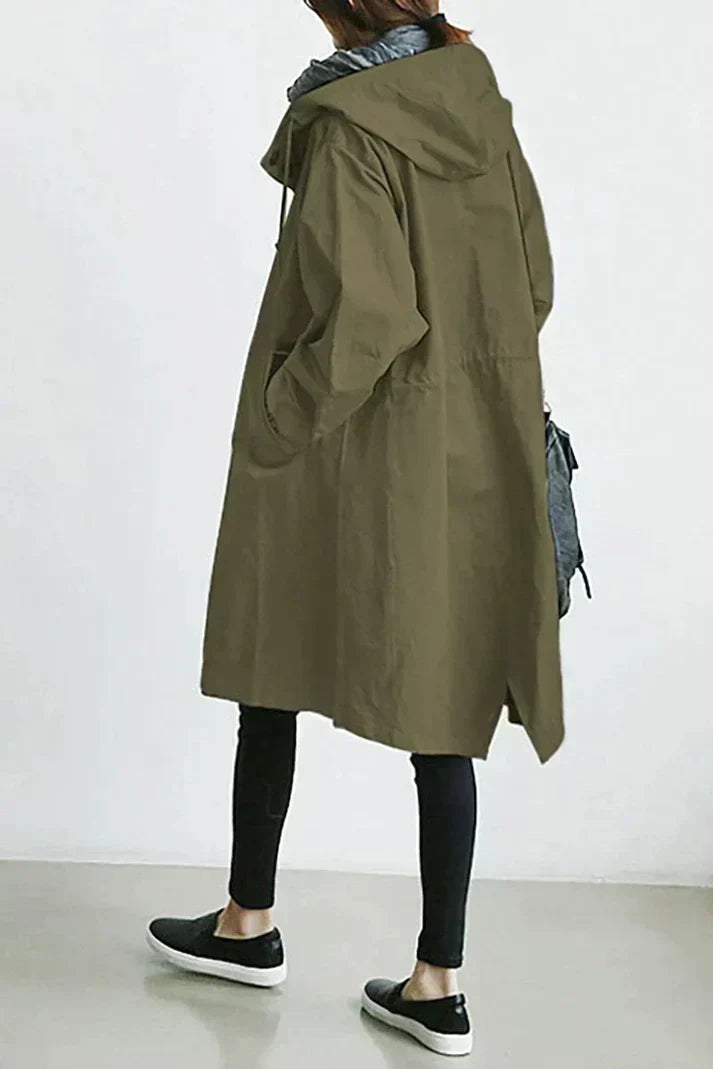 Claire Hooded Lightweight Women's Trench Coat