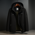 Eldric Men's Hooded Down Jacket – Wind-Resistant Winter Coat