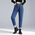 Camille Stretch Denim Jeans – Drawstring Tapered Pants