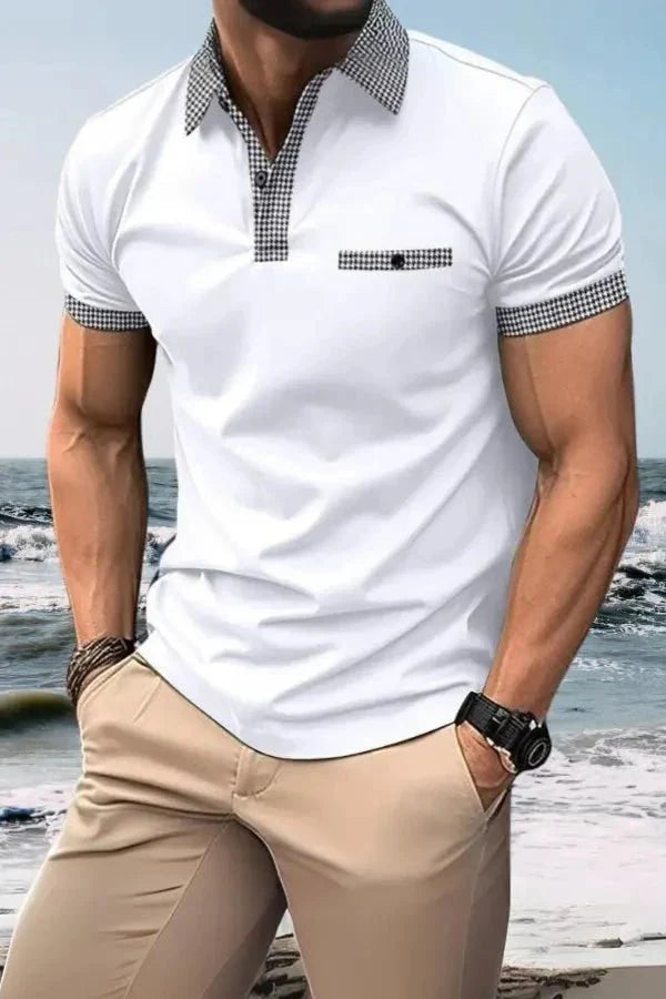 Julian Performance Stretch Polo Shirt – Breathable Athletic Moisture Wicking Casual Wear