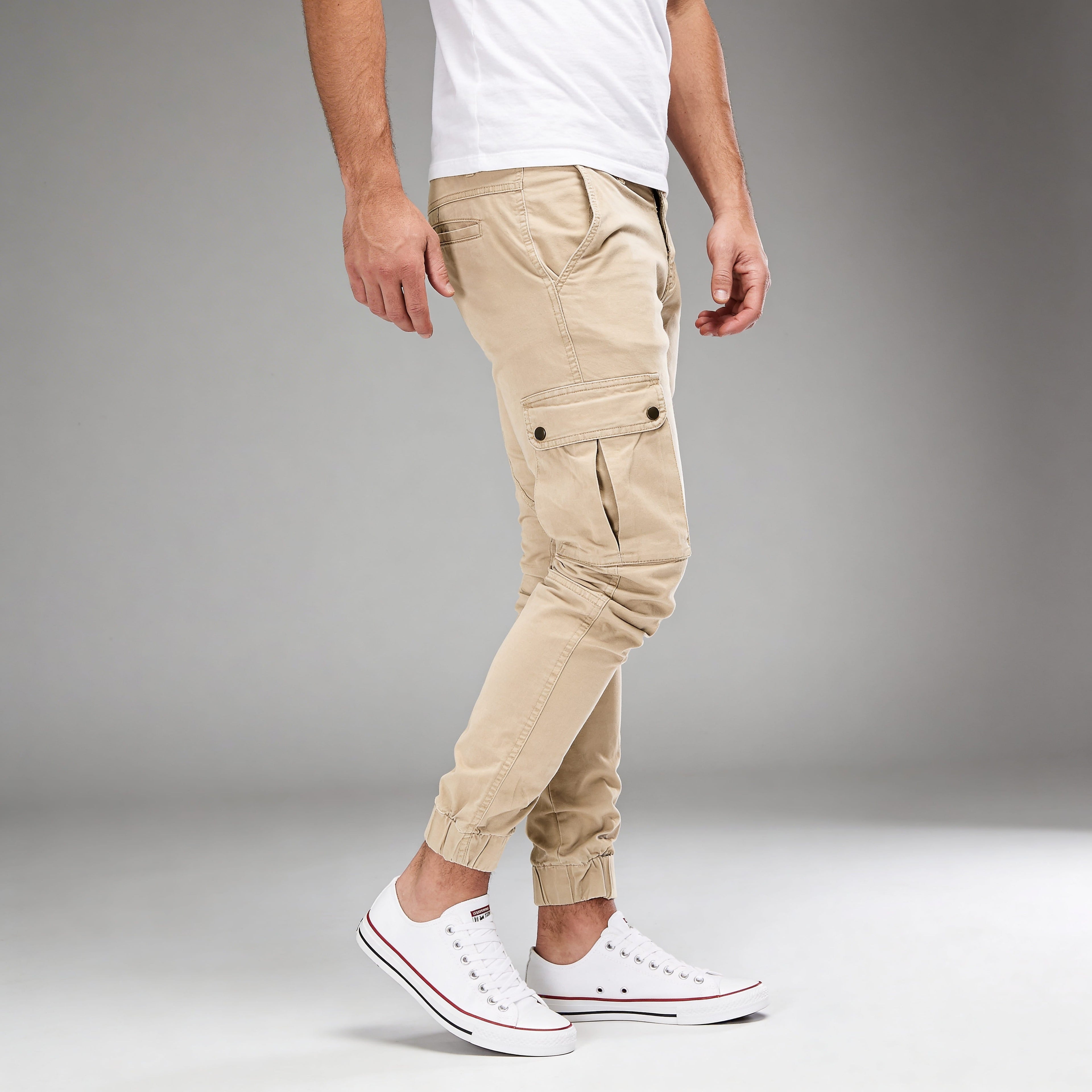 Crispin Utility Cotton Blend Cargo Pants – Modern Slim-Fit Cargo Joggers