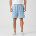 Emil Linen Drawstring Shorts – Adjustable Waist Side Pocket Relaxed Lightweight Summer Bottoms
