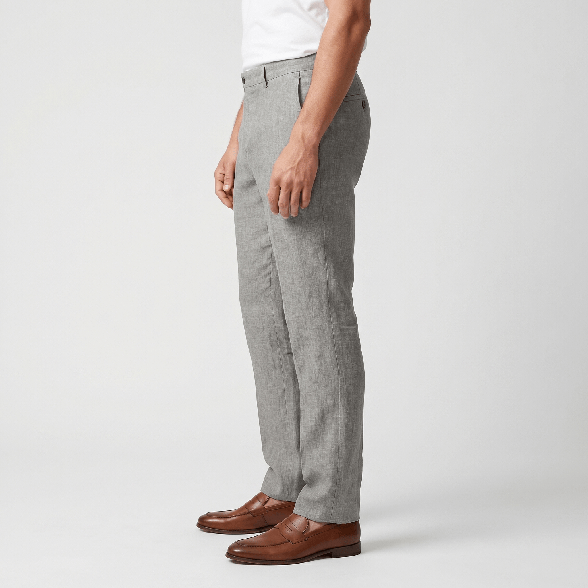 Mikael Linen Trousers – Tailored Breathable Summer Relaxed Pants