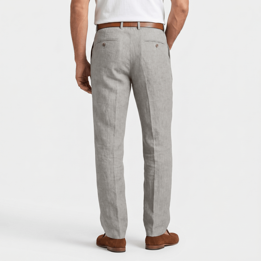 Mikael Linen Trousers – Tailored Breathable Summer Relaxed Pants
