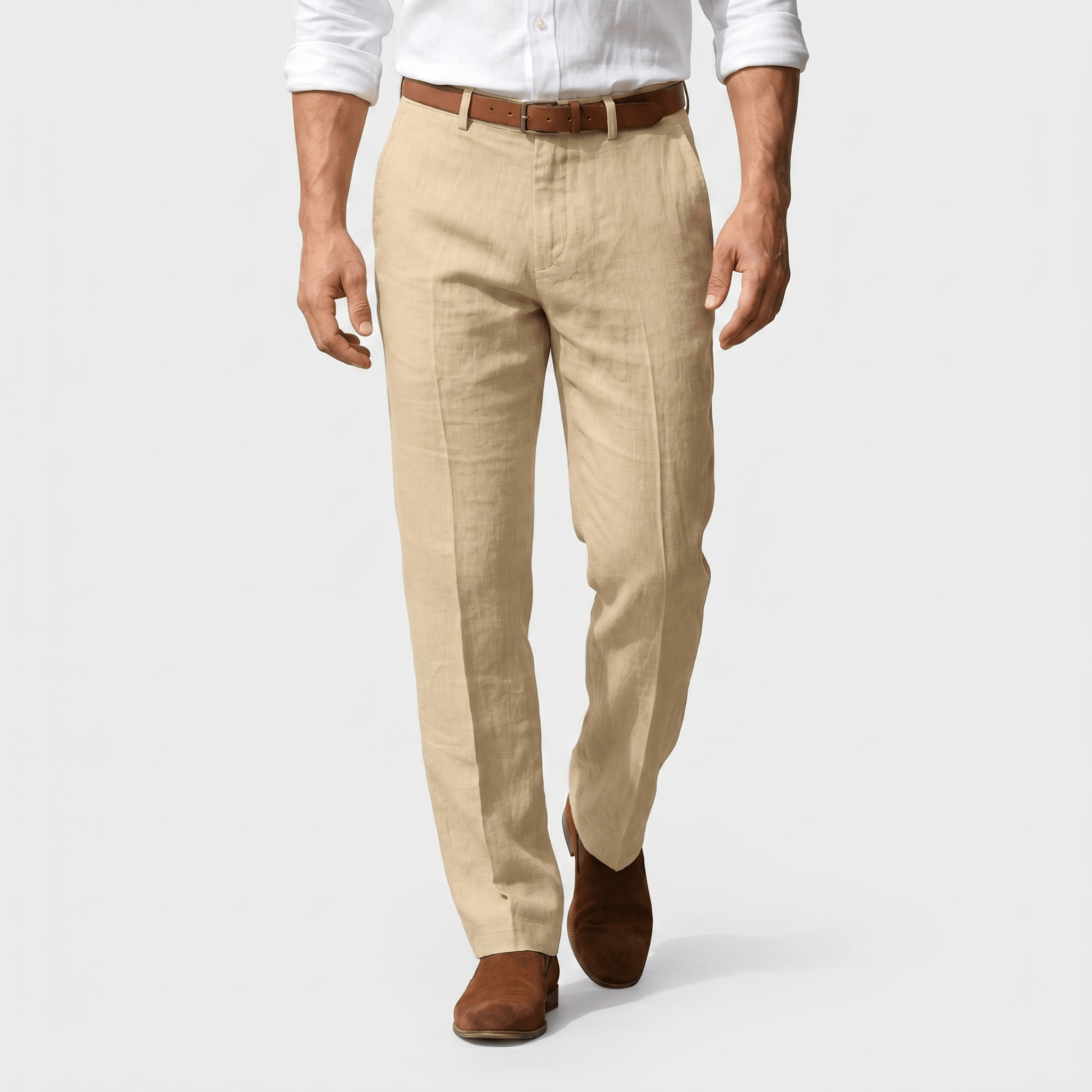 Mikael Linen Trousers – Tailored Breathable Summer Relaxed Pants