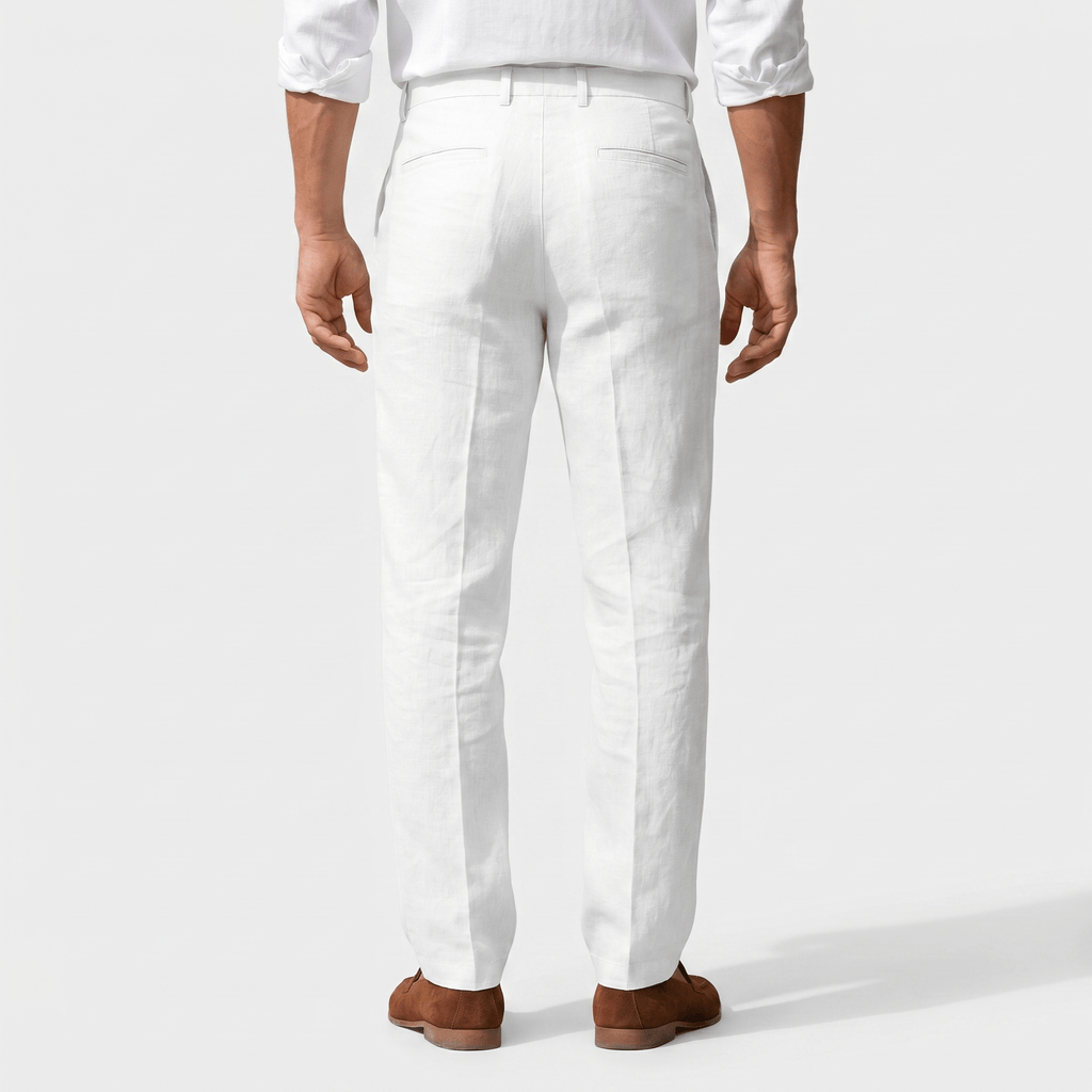 Mikael Linen Trousers – Tailored Breathable Summer Relaxed Pants