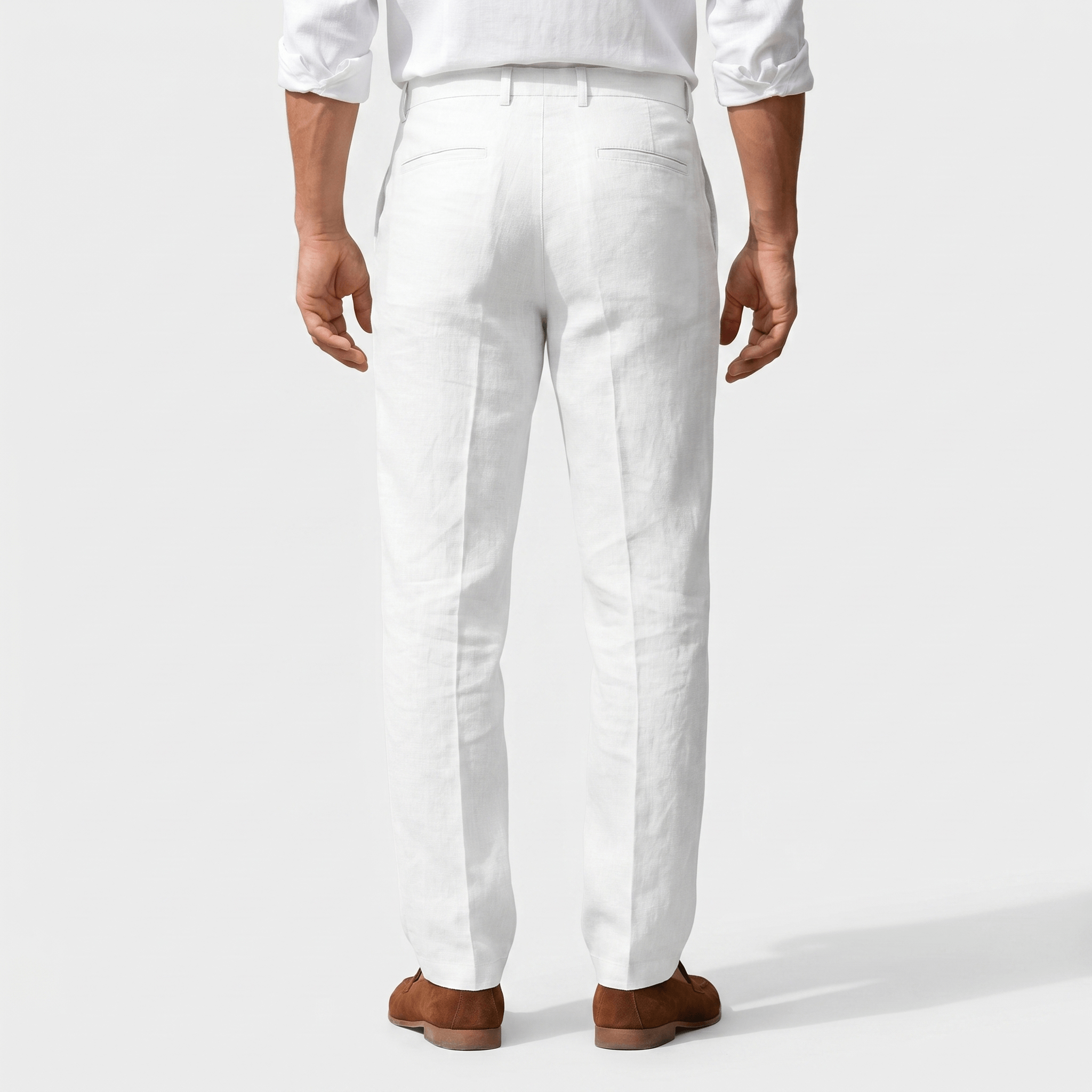 Mikael Linen Trousers – Tailored Breathable Summer Relaxed Pants