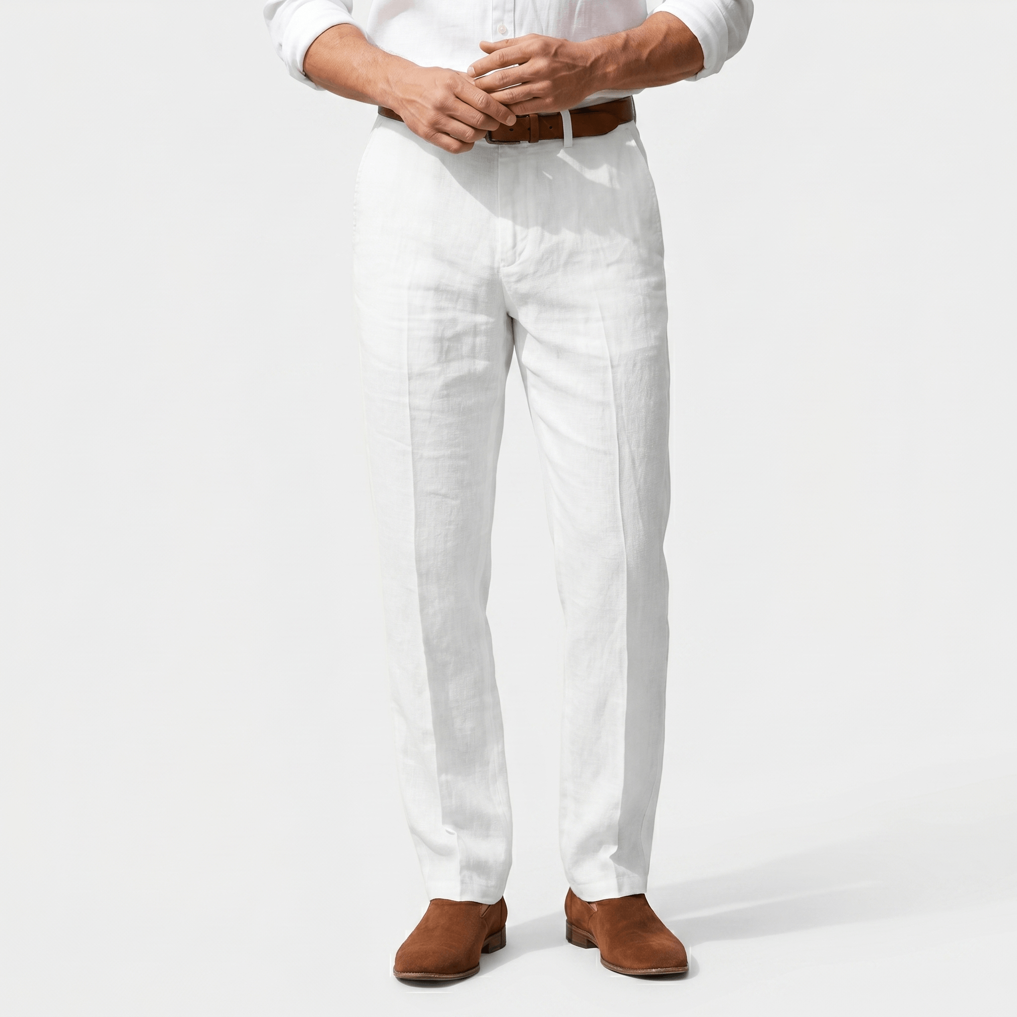 Mikael Linen Trousers – Tailored Breathable Summer Relaxed Pants