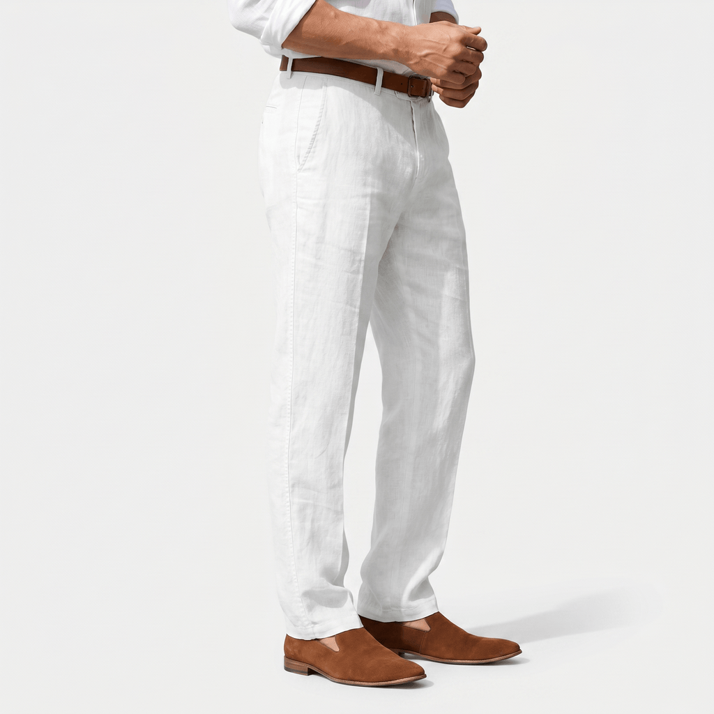 Mikael Linen Trousers – Tailored Breathable Summer Relaxed Pants